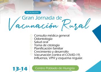 Jornada de salud integral 13,14 y 15 de julio en el centro poblado de Hungría y en la Ceiba, zona rural del municipio del Doncello.