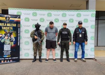 LA POLICÍA CAPTURÓ A EXTORSIONISTA EN LA CIUDAD DE FLORENCIA.