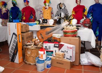 CASA DE LA CULTURA DE EL DONCELLO RECIBIÓ DOTACIÓN PARA FORTALECER PROCESOS ARTÍSTICOS Y CULTURALES