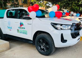 HOSPITAL SAN RAFAEL DE SAN VICENTE RECIBIÓ DOS CAMIONETAS 4X4 PARA FORTALECER LA ATENCIÓN EN SALUD