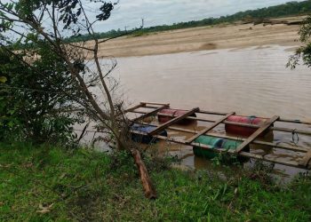 EL EJÉRCITO NACIONAL DESTRUYÓ MAQUINARIA PARA MINERÍA ILEGAL EN PUTUMAYO.