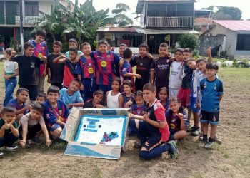 NIÑOS, NIÑAS Y ADOLESCENTES FELICES POR EL CAMPONATO INFANTIL REALIZADO EN SAN VICENTE DEL CAGUÁN.