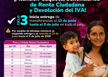 PAGOS DE RENTA CIUDADANA Y DEVOLUCIÓN DEL IVA SE REANUDAN EL 22 DE JUNIO TRAS SUSPENSIÓN POR ELECCIONES.