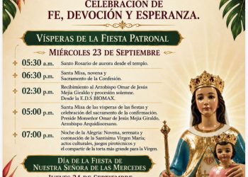 SEPTIEMBRE SERÁ UN MES DE FE Y TRADICIÓN CON LA FIESTA PATRONAL DE NUESTRA SEÑORA DE LAS MERCEDES EN EL PAUJIL.