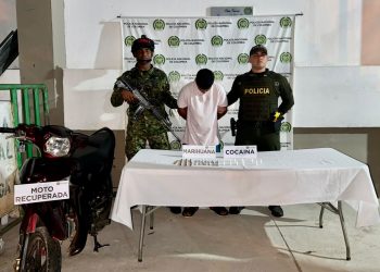 OCHO PERSONAS CAPTURADAS Y TRES MOTOCICLETAS RECUPERADAS POR LA POLICÍA EN EL CAQUETÁ.