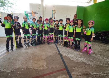 ESCUELA DE PATINAJE DE EL DONCELLO OBTUVO 50 MEDALLAS EN CAMPEONATO REALIZADO EN EL PAUJIL.